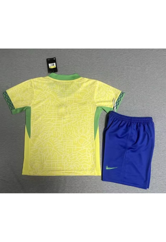 Camiseta Brasil 2024 Home Niño Kit