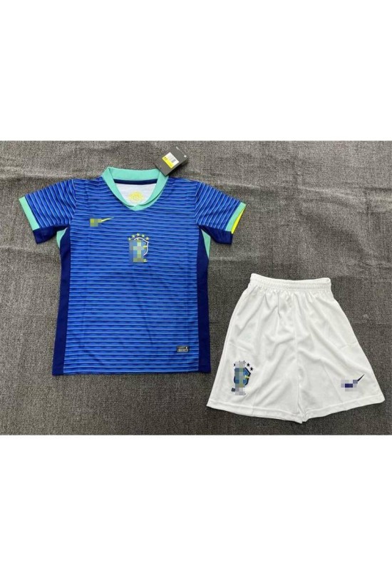 Camiseta Brasil 2024 Away Niño Kit