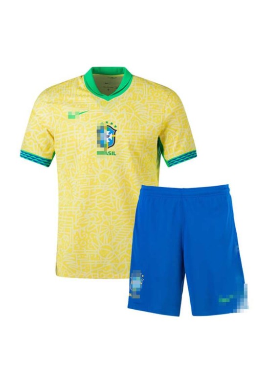 Camiseta Brasil 2024 Home Niño Kit