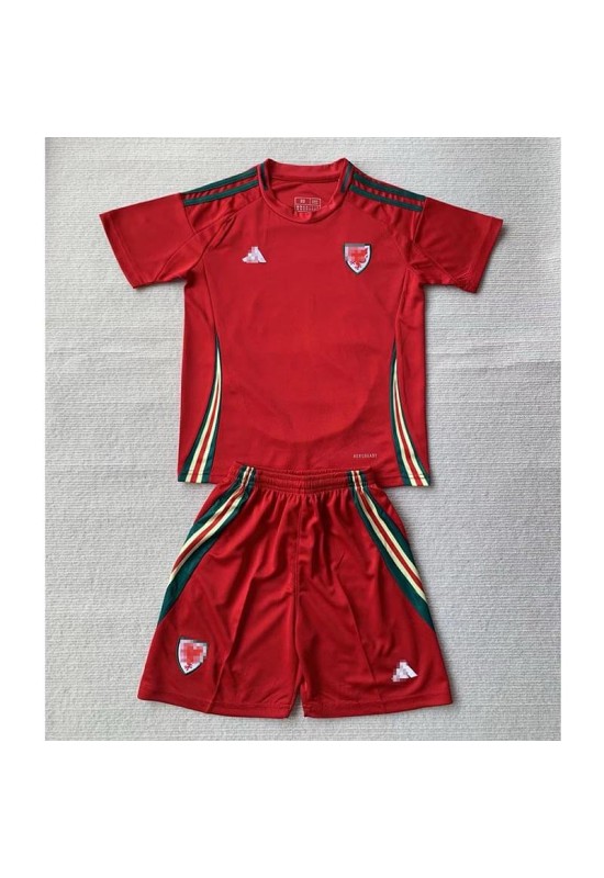 Camiseta Gales 2024 Home Niño Kit