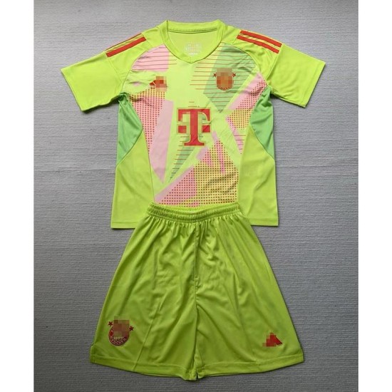 Camiseta De Portero Bayern Múnich Verde 2024 Niño Kit