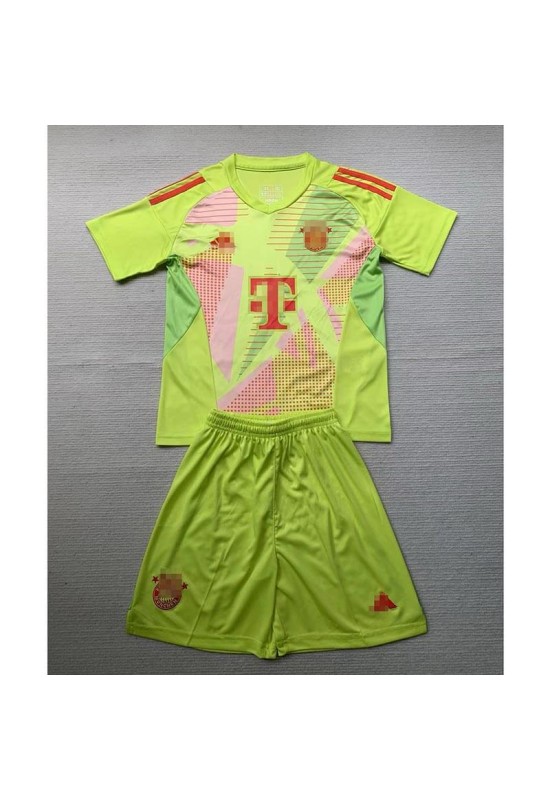 Camiseta De Portero Bayern Múnich Verde 2024 Niño Kit