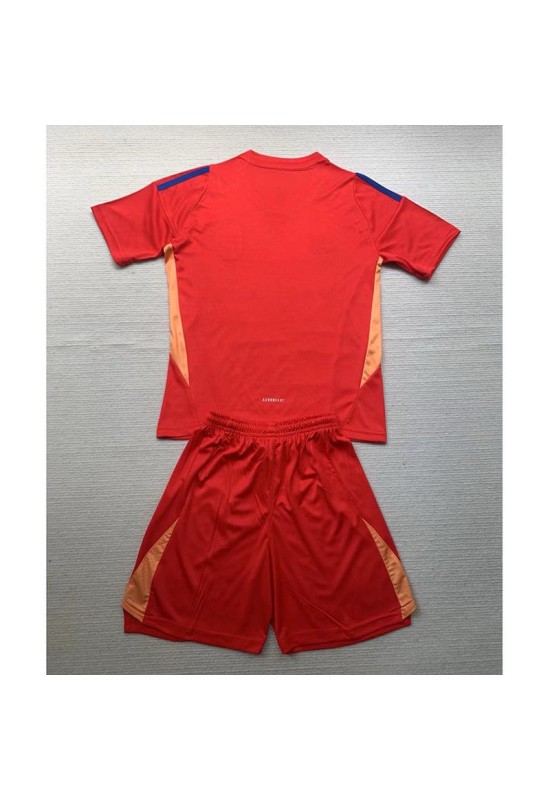 Camiseta De Portero Italia Rojo 2024 Niño Kit