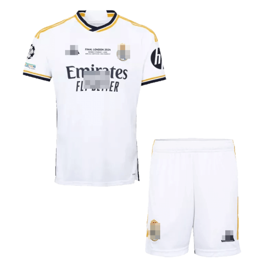 Camiseta Real Madrid UCL Final 2023/2024 Home Niño Kit