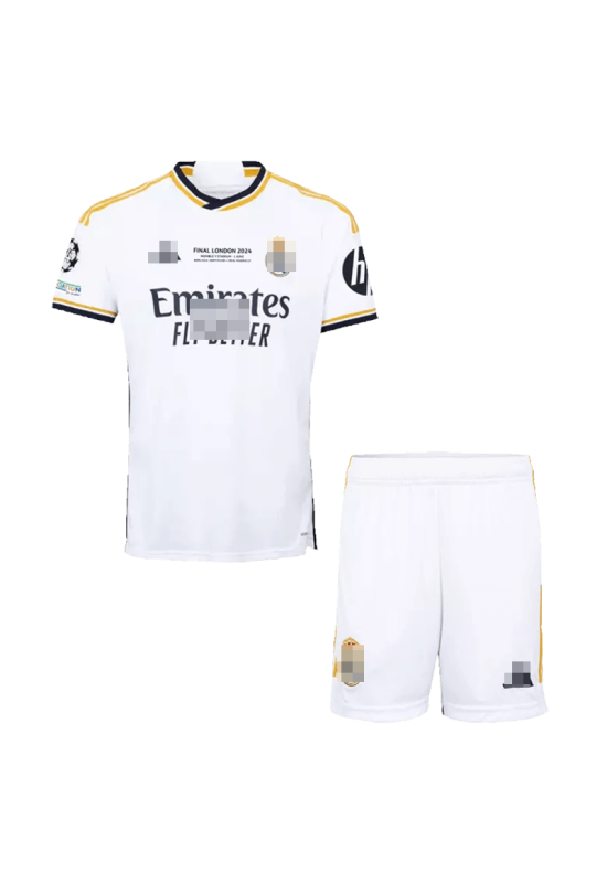 Camiseta Real Madrid UCL Final 2023/2024 Home Niño Kit