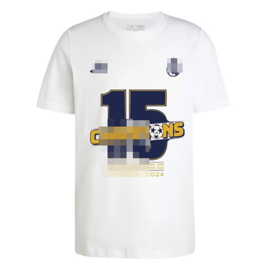 Camiseta Real Madrid Campeones 15 Blanca 2023/2024 