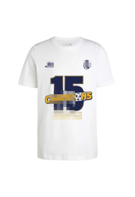 Camiseta Real Madrid Campeones 15 Blanca 2023/2024 