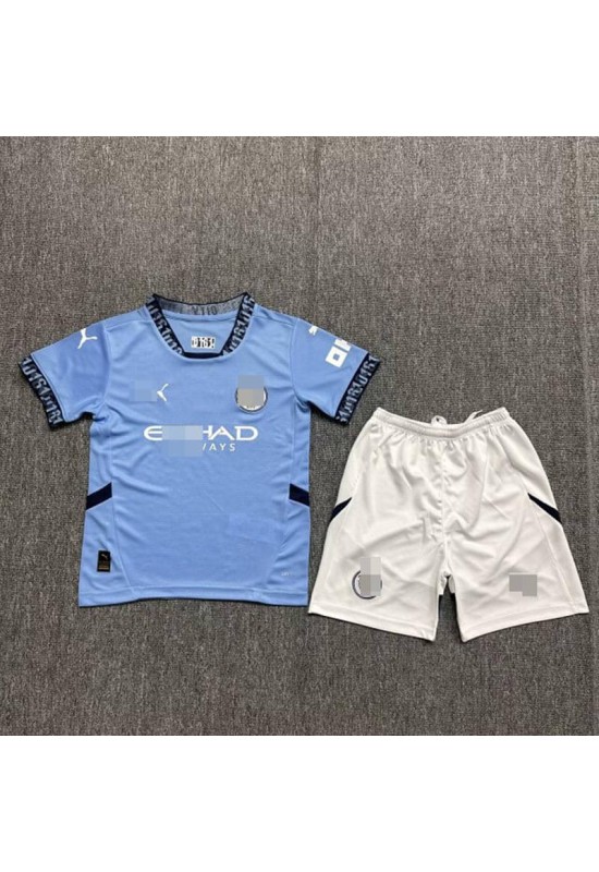 Camiseta Manchester City 2024/2025 Home Niño Kit